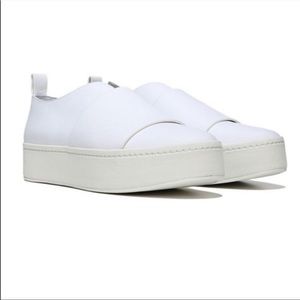 VINCE White Slip On Sneakers